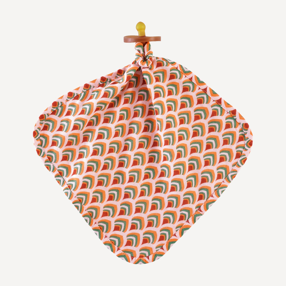lovey | modern feather | organic cotton gauze