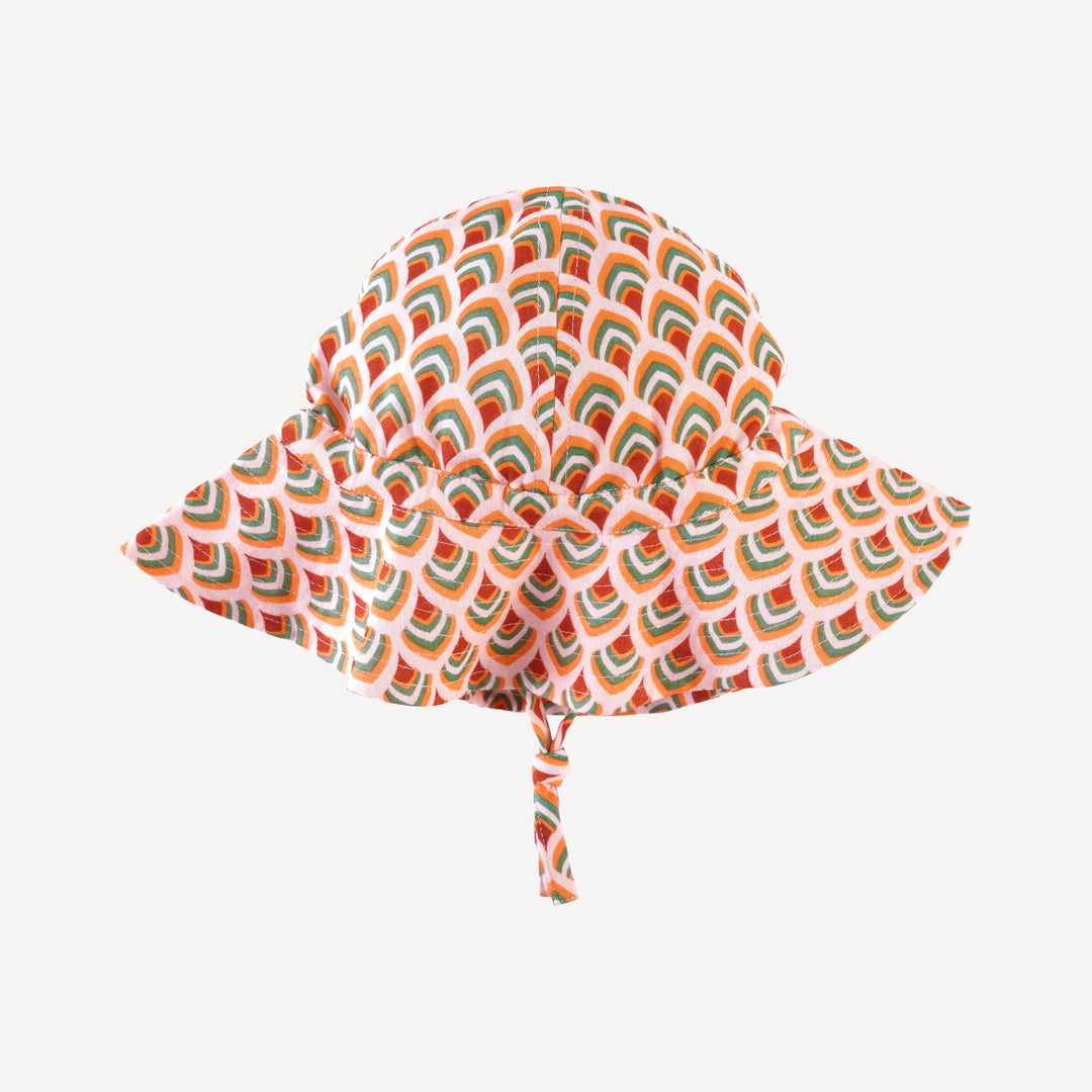 sun hat | modern feather | organic cotton gauze