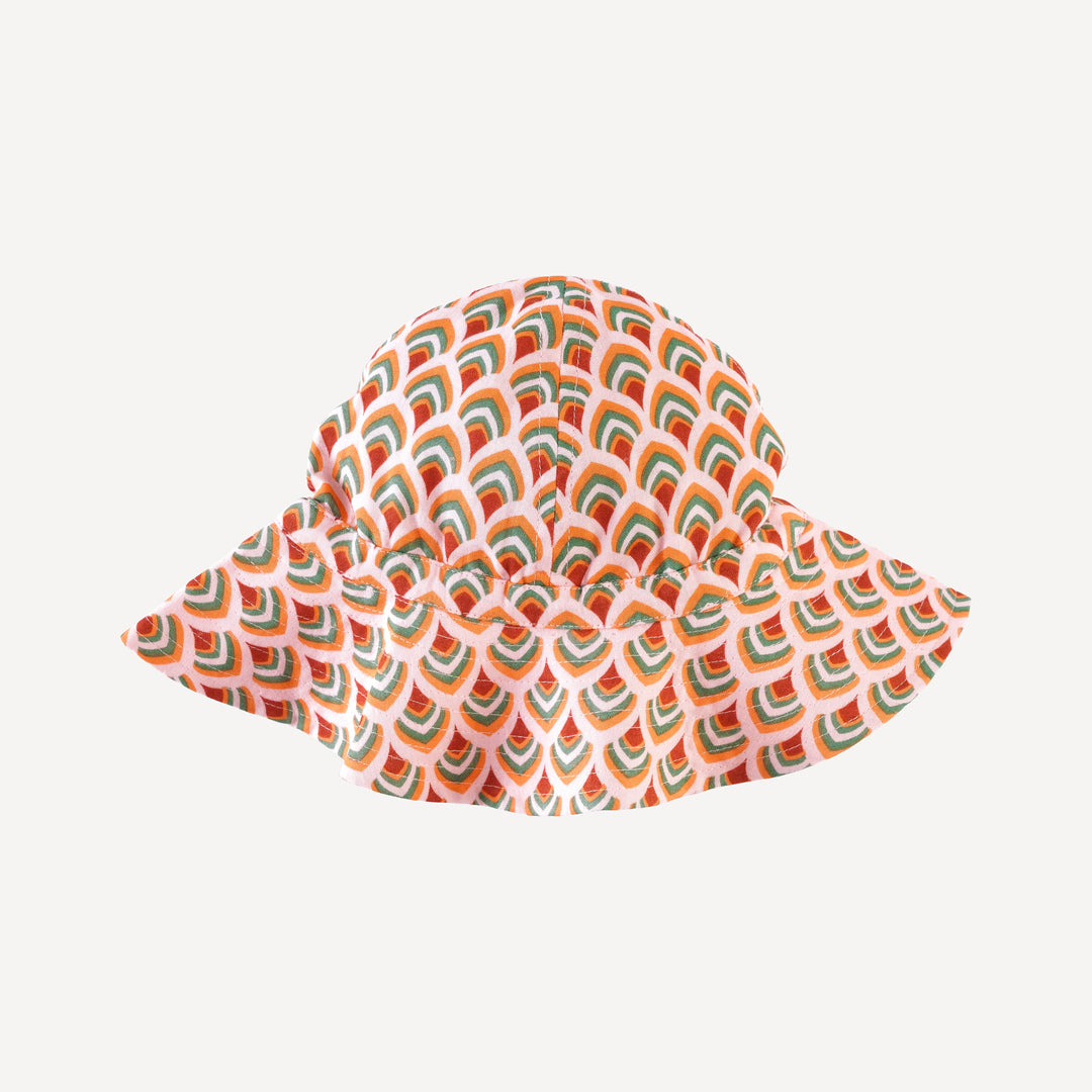 sun hat | modern feather | organic cotton gauze