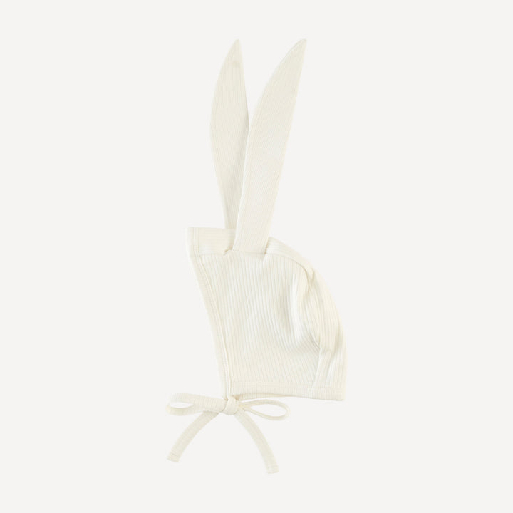 bunny hat | coconut | organic cotton single rib