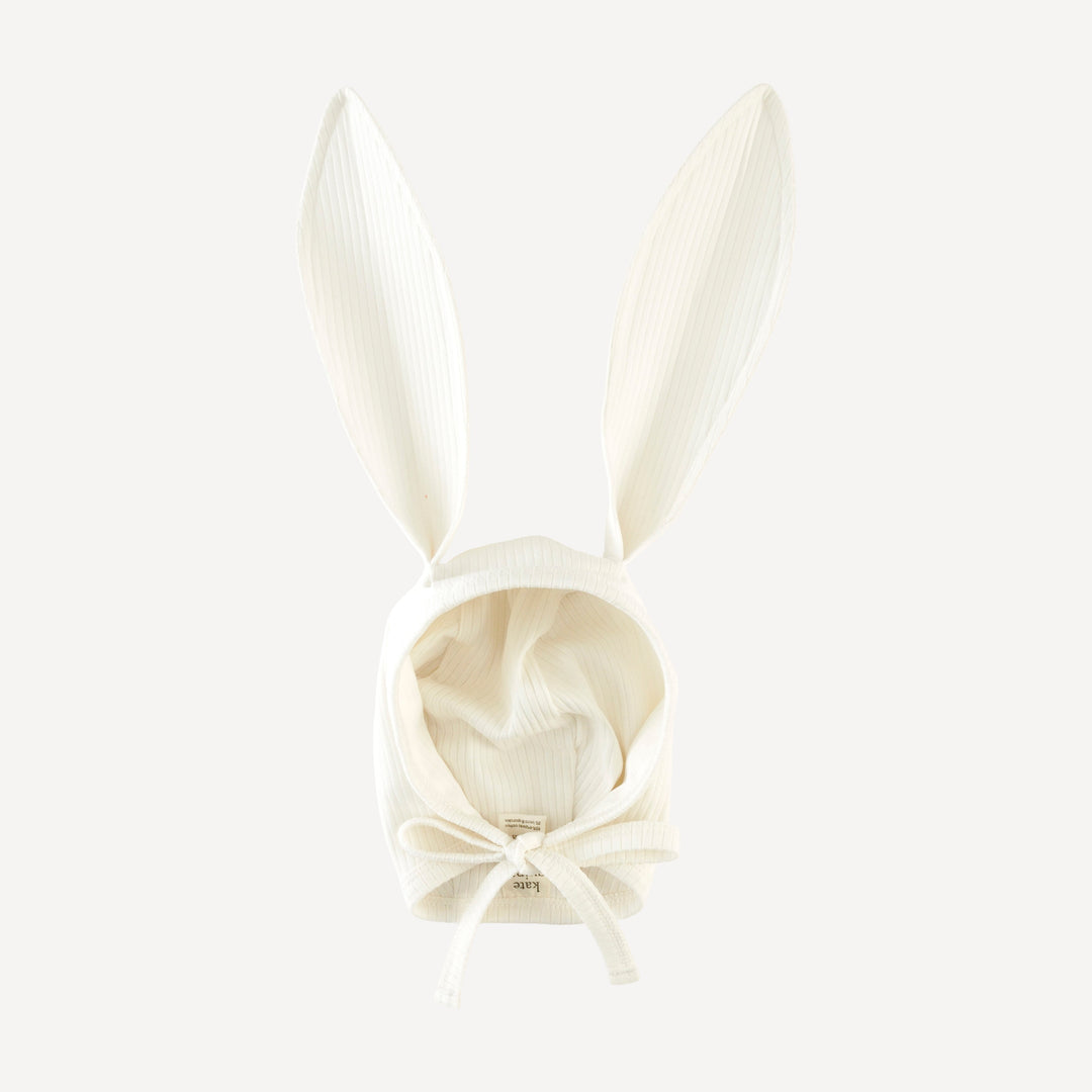 bunny hat | coconut | organic cotton single rib
