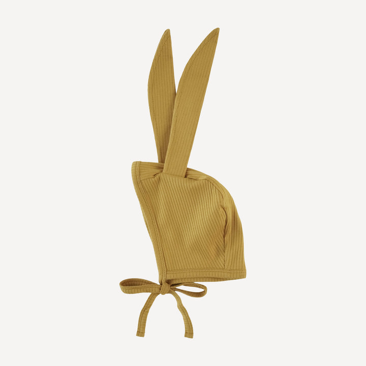 bunny hat | honey mustard | organic cotton single rib