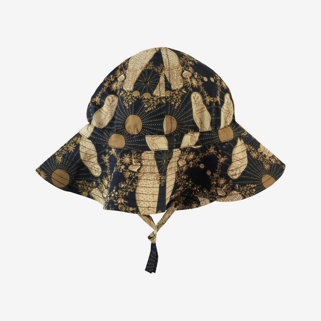 sun hat | mystical owl | organic cotton woven
