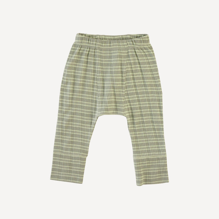 classic panda pant | iceberg stripe | organic cotton multi rib