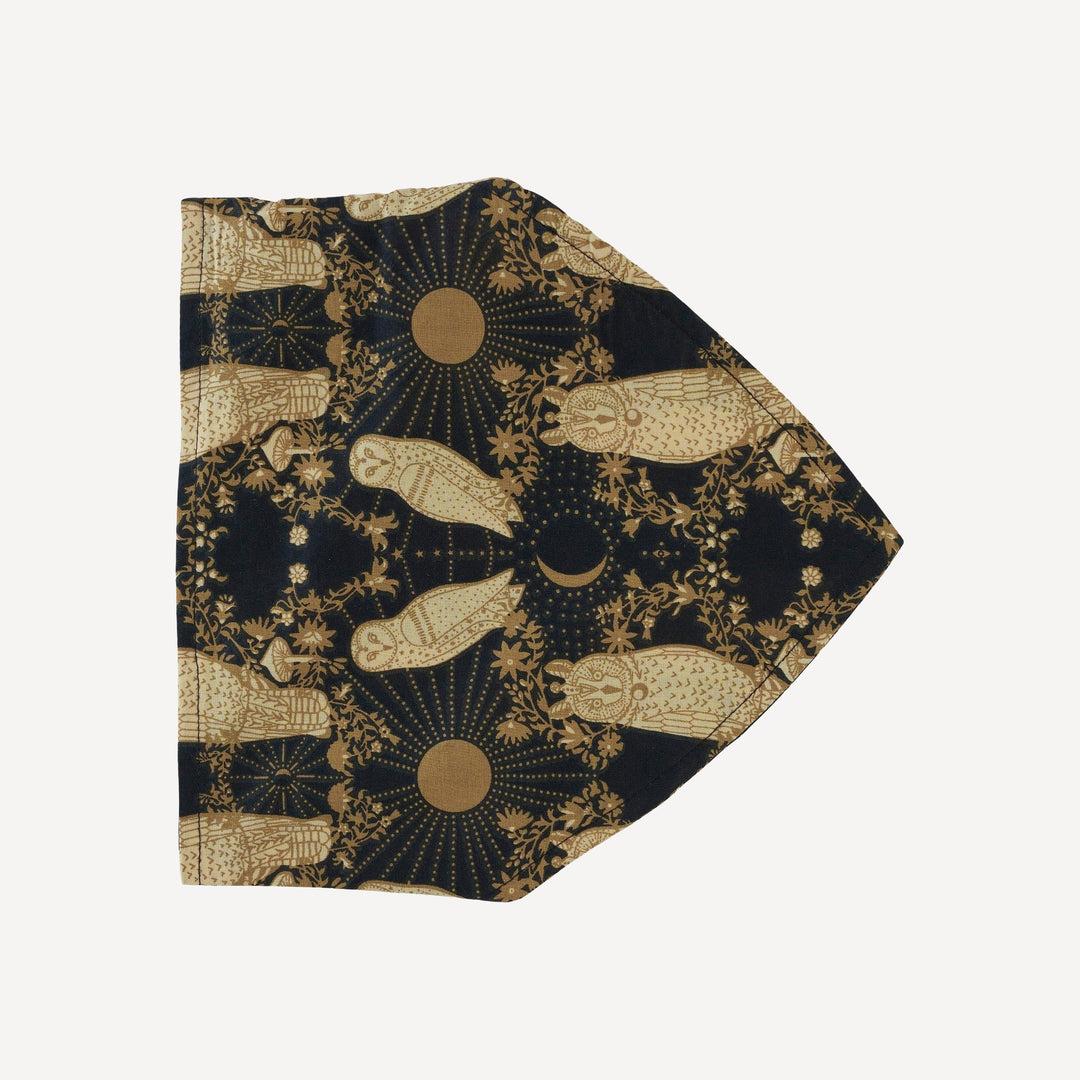 bandana headband | mystical owl | organic cotton woven
