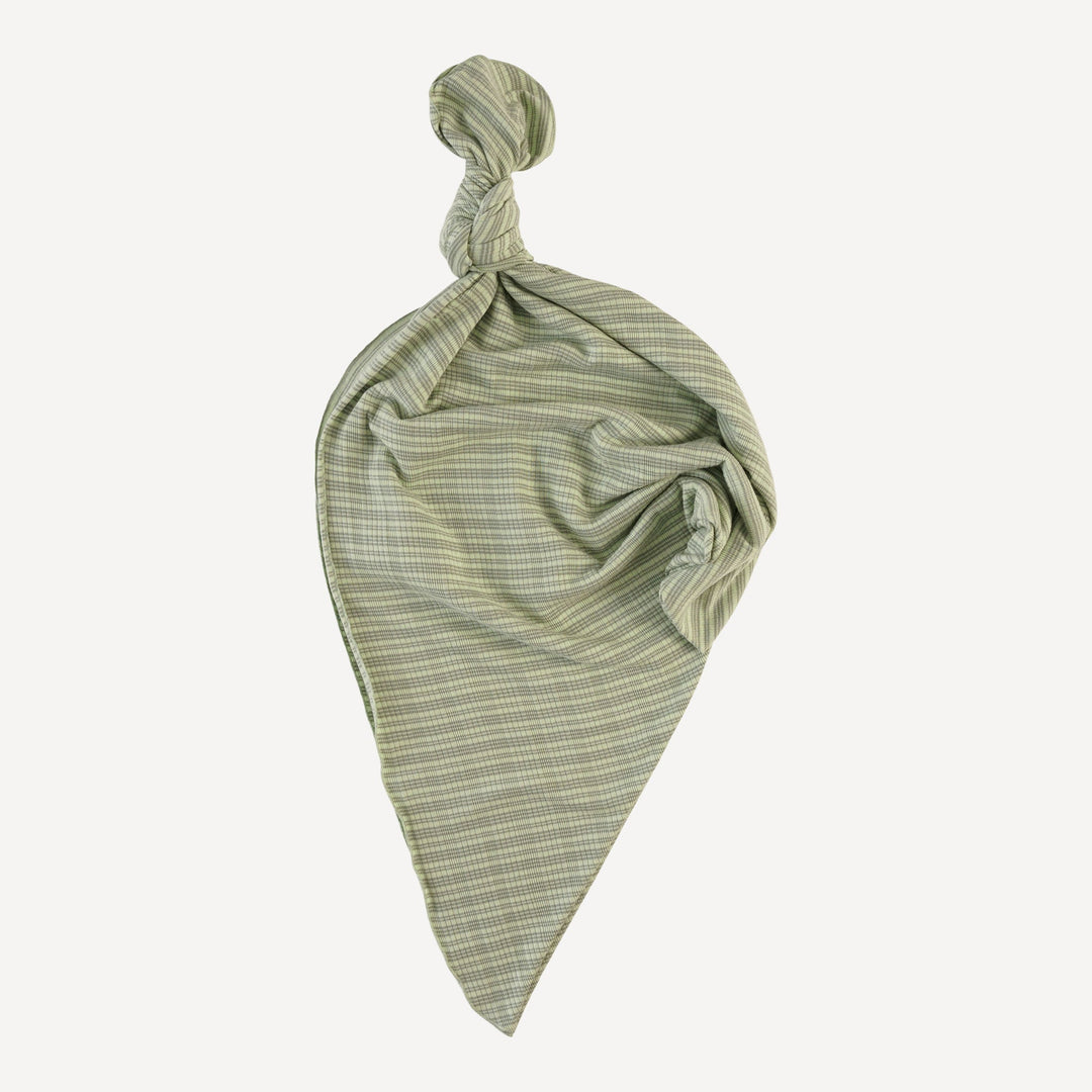 single layer blanket | iceberg stripe | organic cotton multi rib