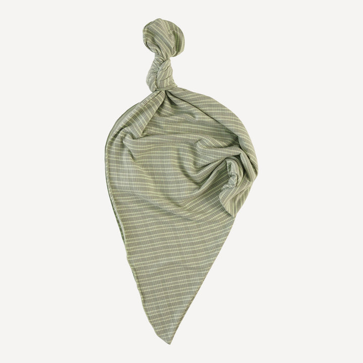 single layer blanket | iceberg stripe | organic cotton multi rib