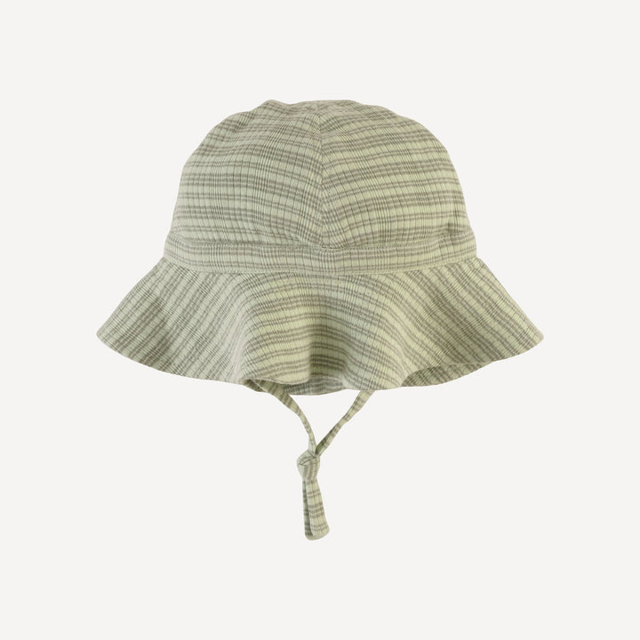 sun hat | iceberg stripe | organic cotton multi rib