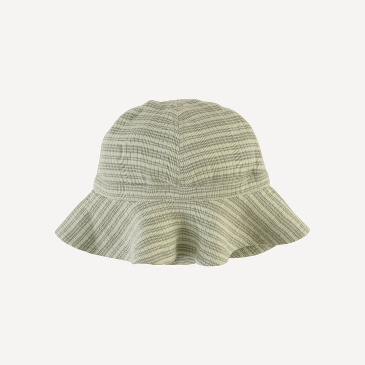 sun hat | iceberg stripe | organic cotton multi rib