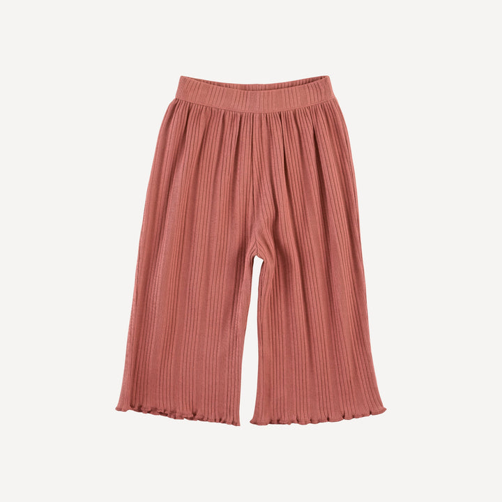 short sleeve jade set | rose | organic cotton multi rib