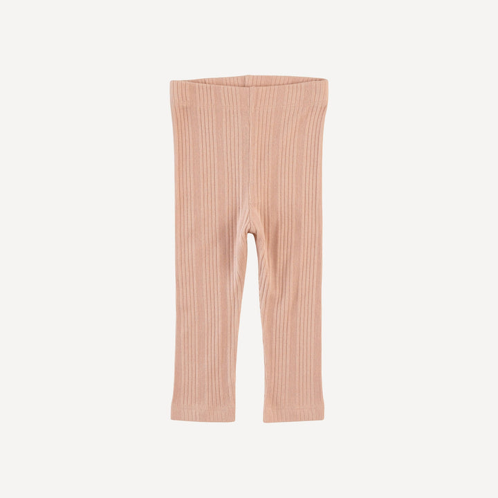 classic skinny legging | peony | organic cotton multi rib
