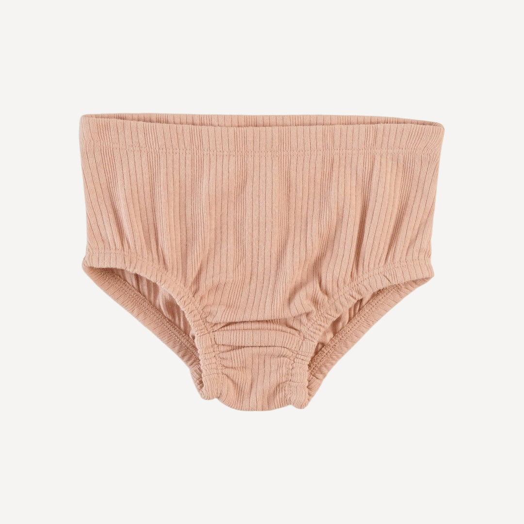 underwear | peony | organic cotton multi rib