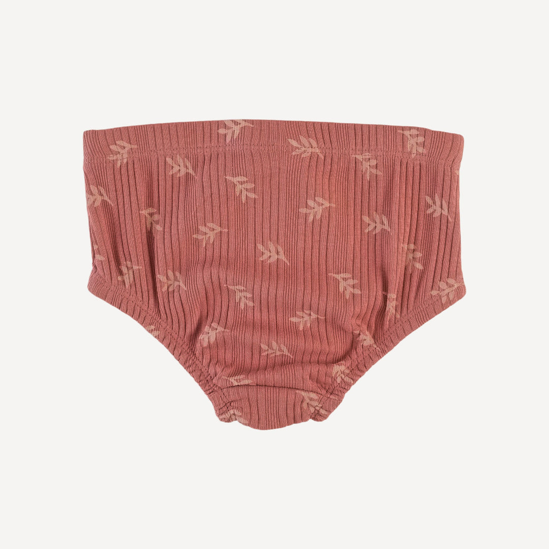 underwear | rose leaf | organic cotton multi rib
