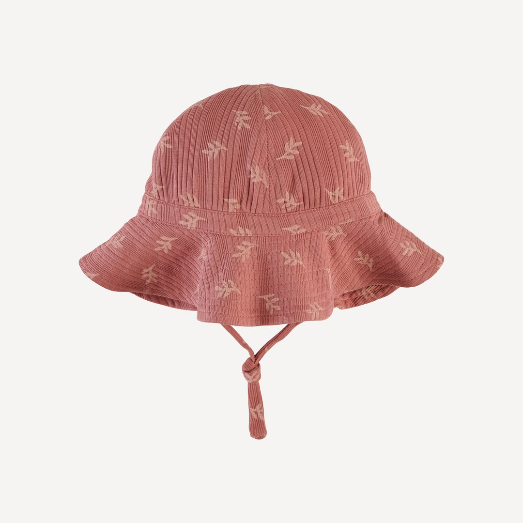 sun hat | rose leaf | organic cotton multi rib