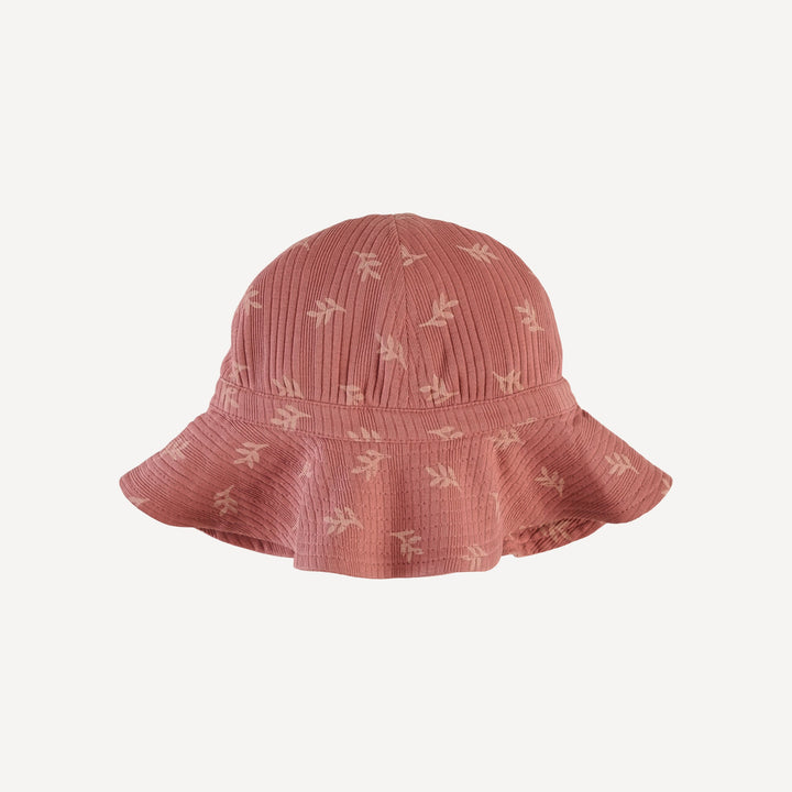 sun hat | rose leaf | organic cotton multi rib