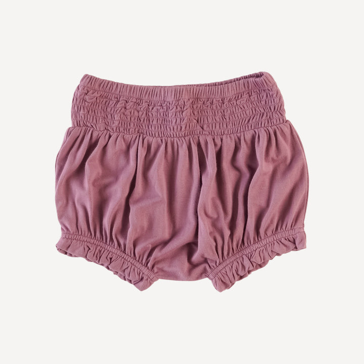 smocked waist bloomer | dusty grape | bamboo