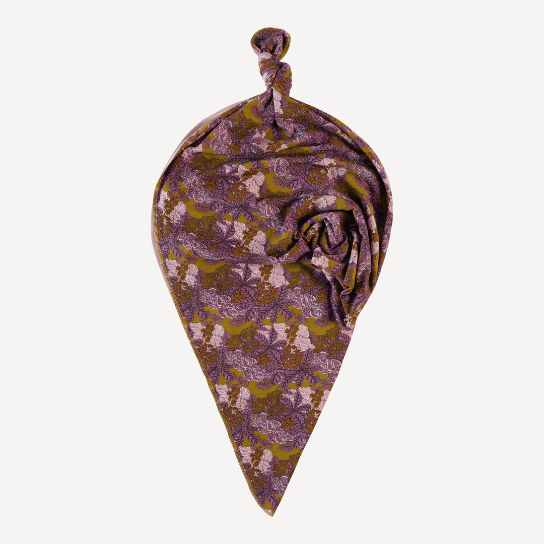 classic single layer blanket | purple goldilocks floral | bamboo