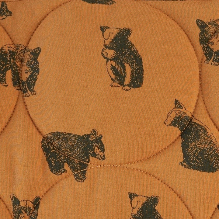 classic circle quilt | beluga bear cubs | bamboo