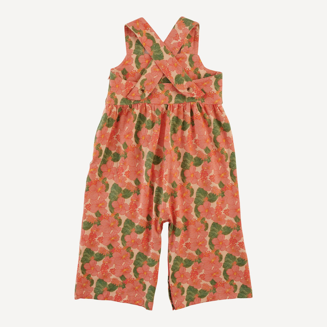 gaucho jumpsuit | tropical flower party | bamboo