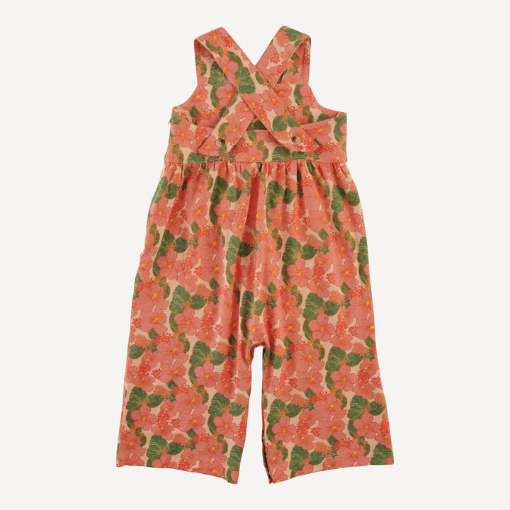 gaucho jumpsuit | tropical flower party | bamboo