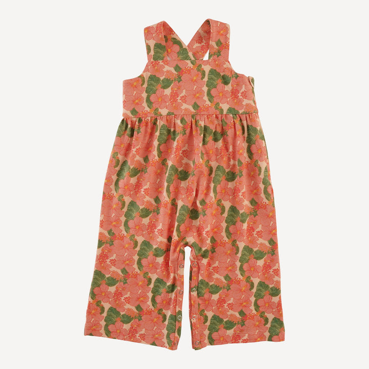 gaucho jumpsuit | tropical flower party | bamboo
