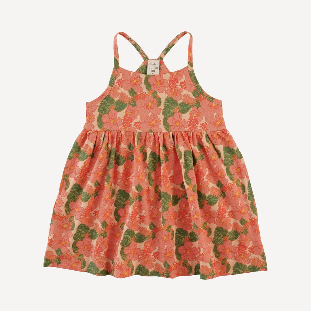 skinny strap pocket dress | tropical flower party | bamboo