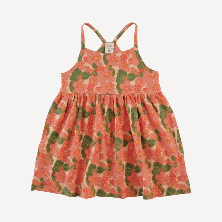 skinny strap pocket dress | tropical flower party | bamboo