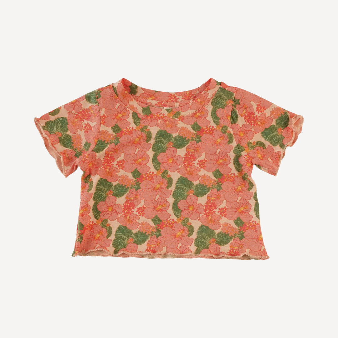 short sleeve jade set | tropical flower party | bamboo