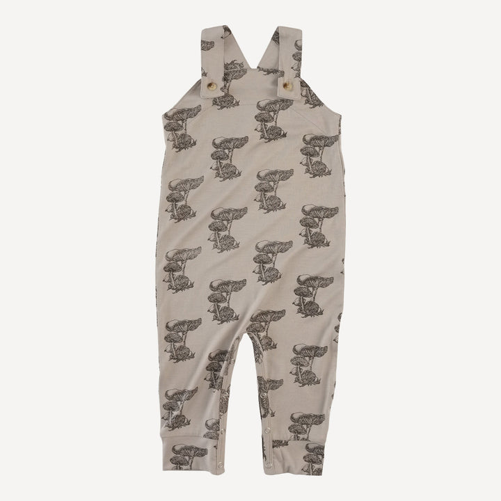 country cuffed jumpsuit | gray mushroom snail | bamboo
