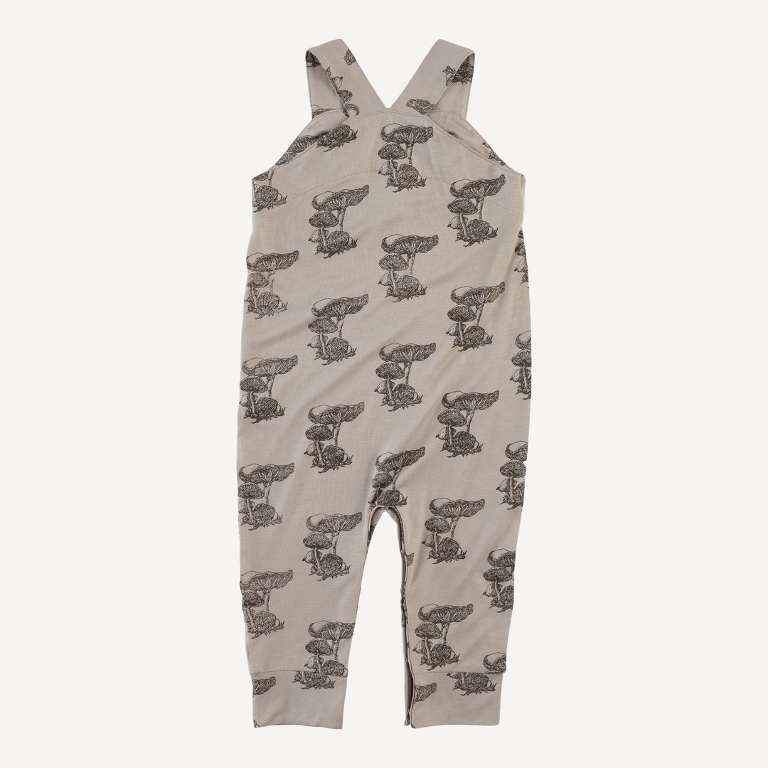 country cuffed jumpsuit | gray mushroom snail | bamboo