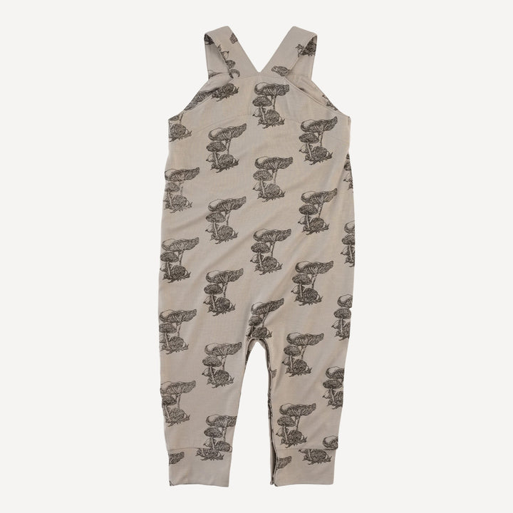 country cuffed jumpsuit | gray mushroom snail | bamboo