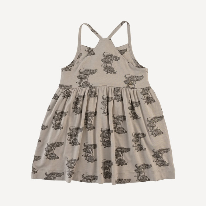skinny strap pocket dress | gray mushroom snail | bamboo