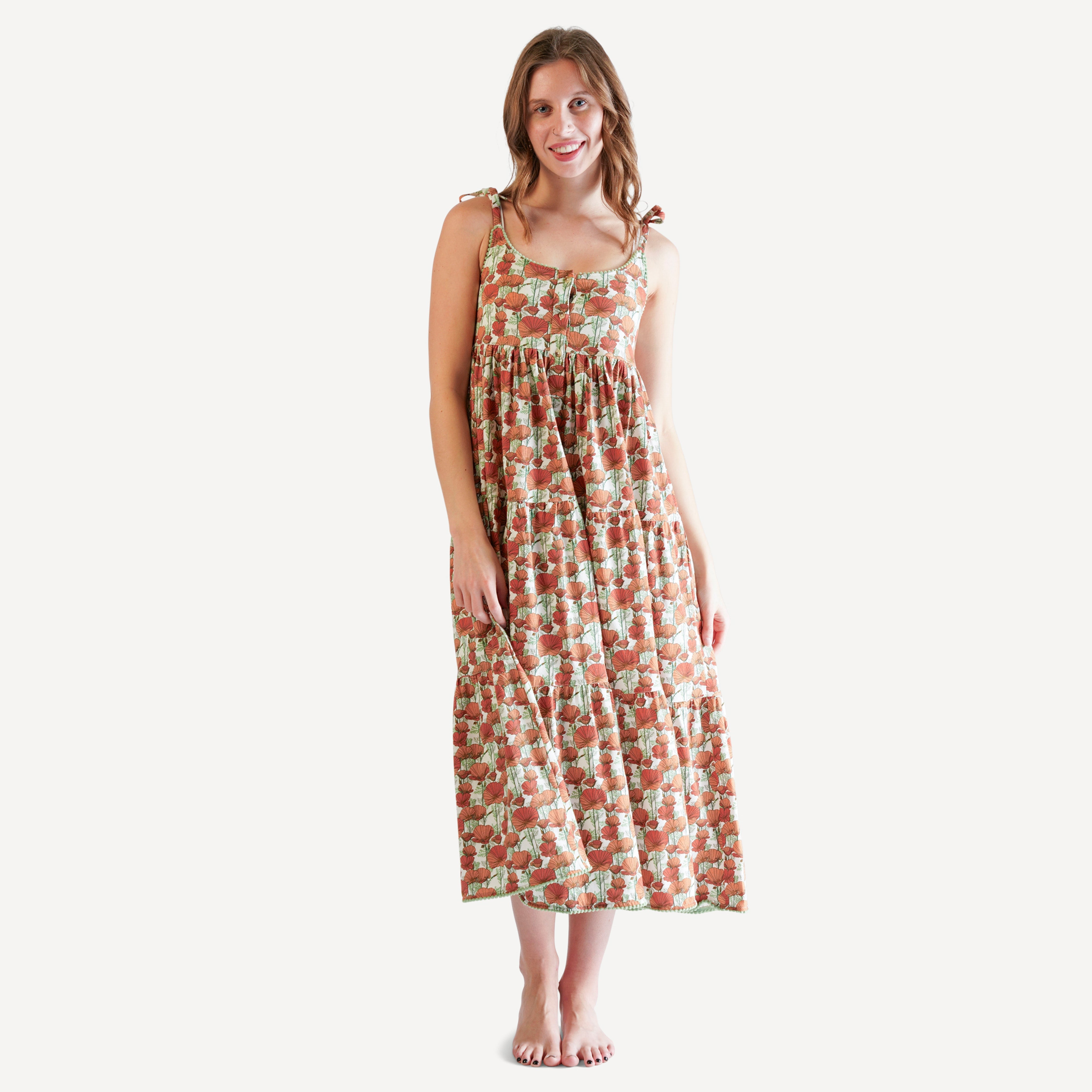 Kate Quinn spaghetti authentic tie prairie dress