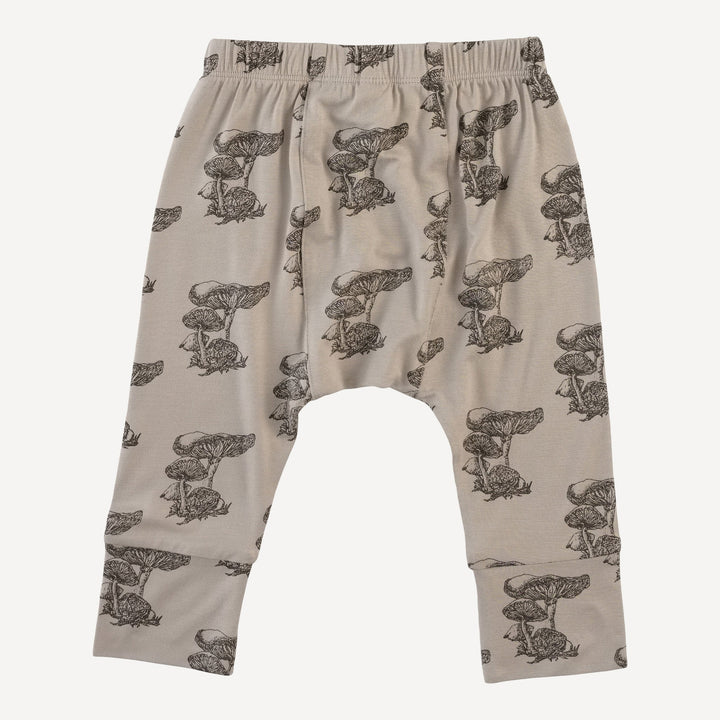 classic panda pant | gray mushroom snail | bamboo