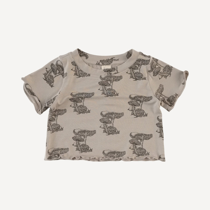 short sleeve jade set | gray mushroom snail | bamboo