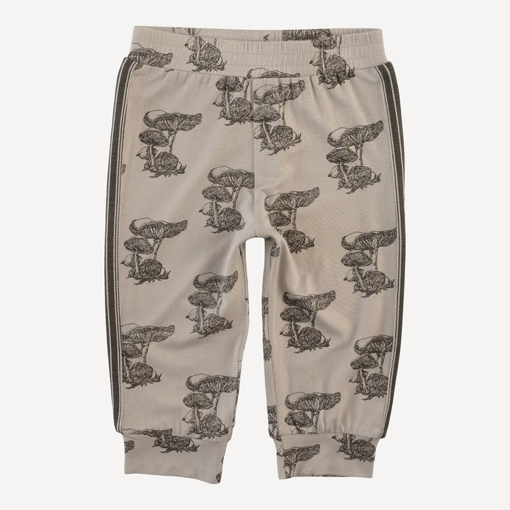 short sleeve football set | gray mushroom snail | bamboo
