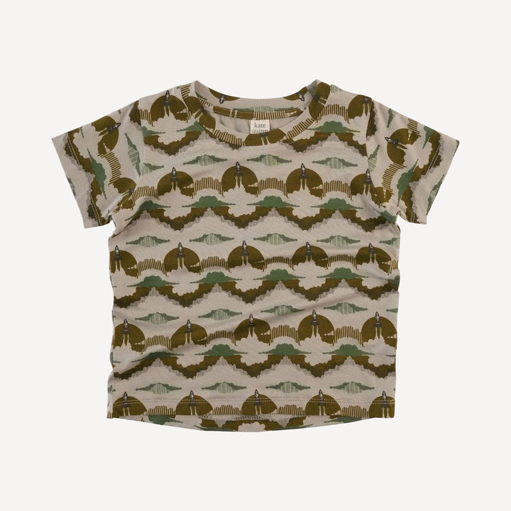 short sleeve boxy tee | rocket | bamboo