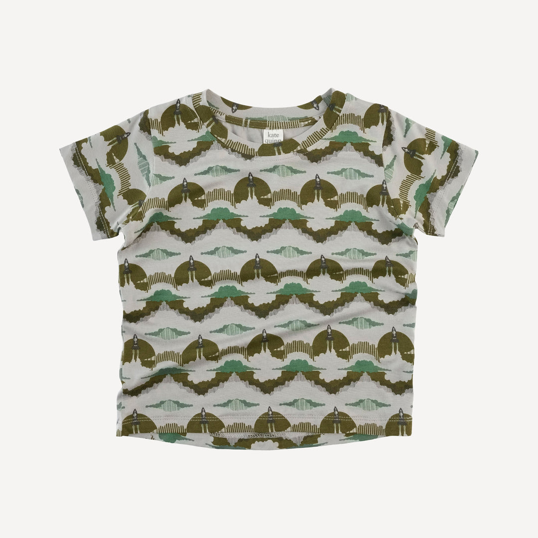 short sleeve essential boxy tee | rocket | bamboo