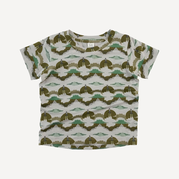short sleeve essential boxy tee | rocket | bamboo