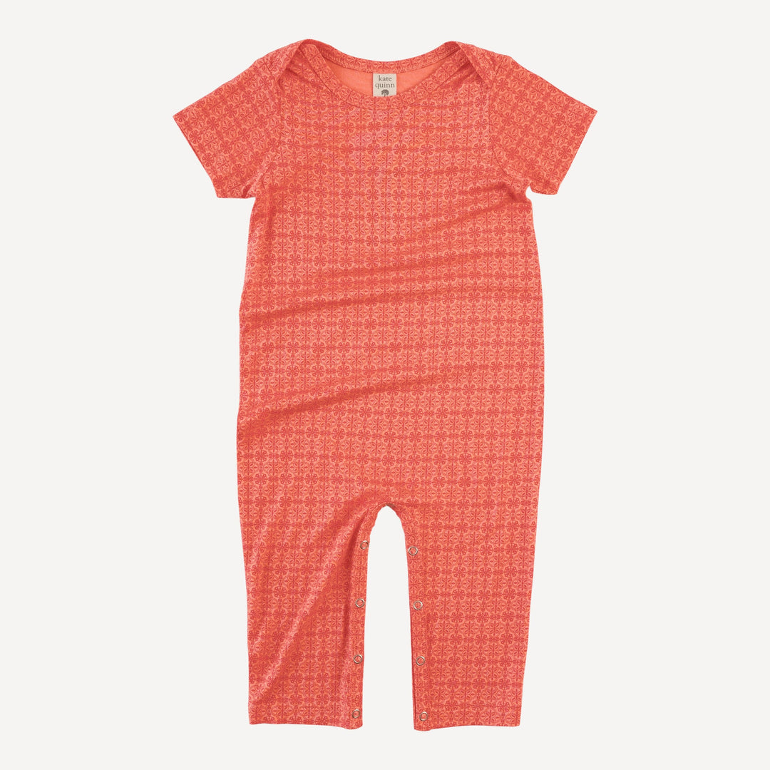 short sleeve lapneck jumpsuit | gramercy | bamboo
