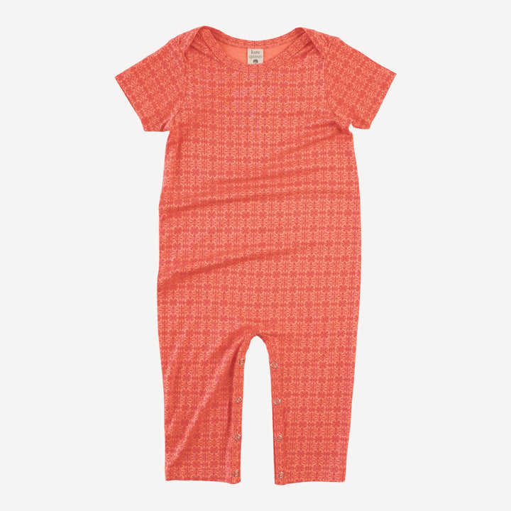short sleeve lapneck jumpsuit | gramercy | bamboo