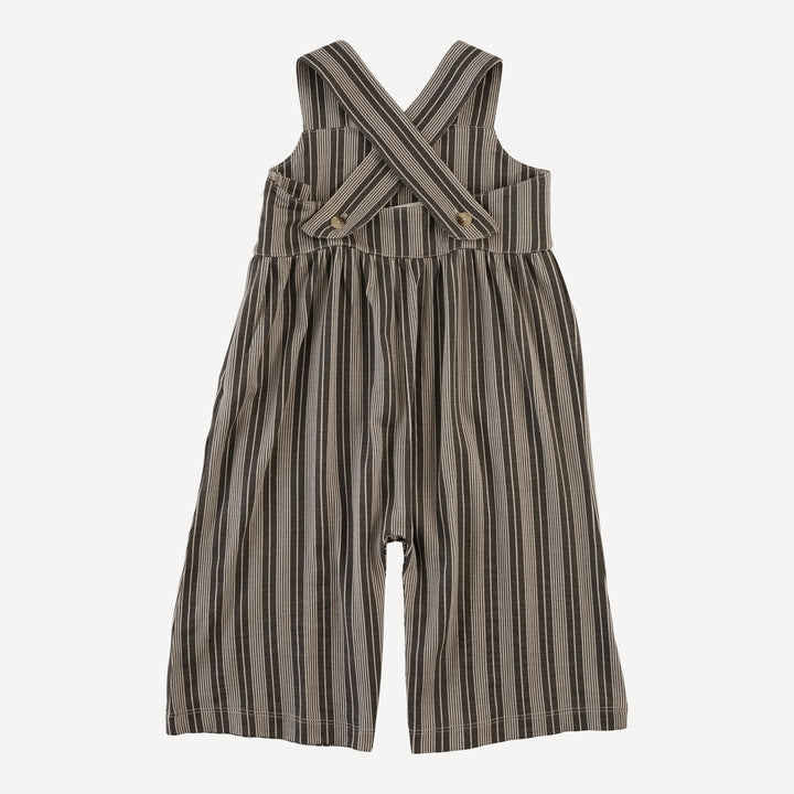 gaucho jumpsuit | gray vintage mattress stripe | bamboo