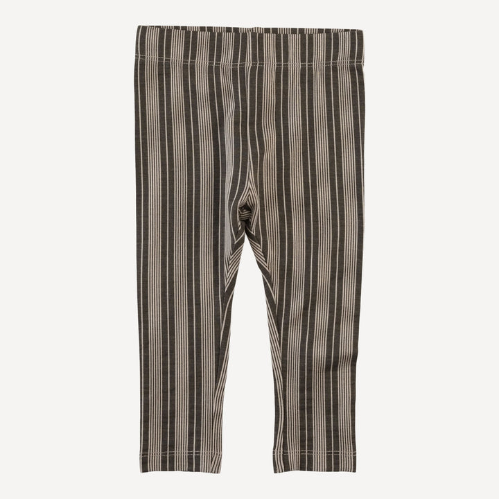 classic skinny legging | gray vintage mattress stripe | bamboo