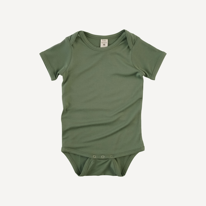 short sleeve lap neck bodysuit | hedge | bamboo