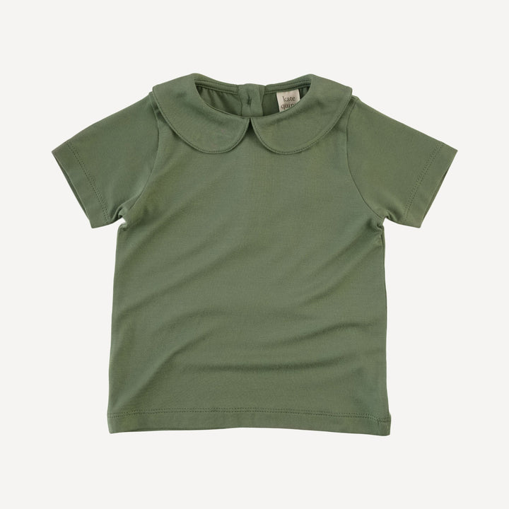 short sleeve peter pan tee | hedge | bamboo