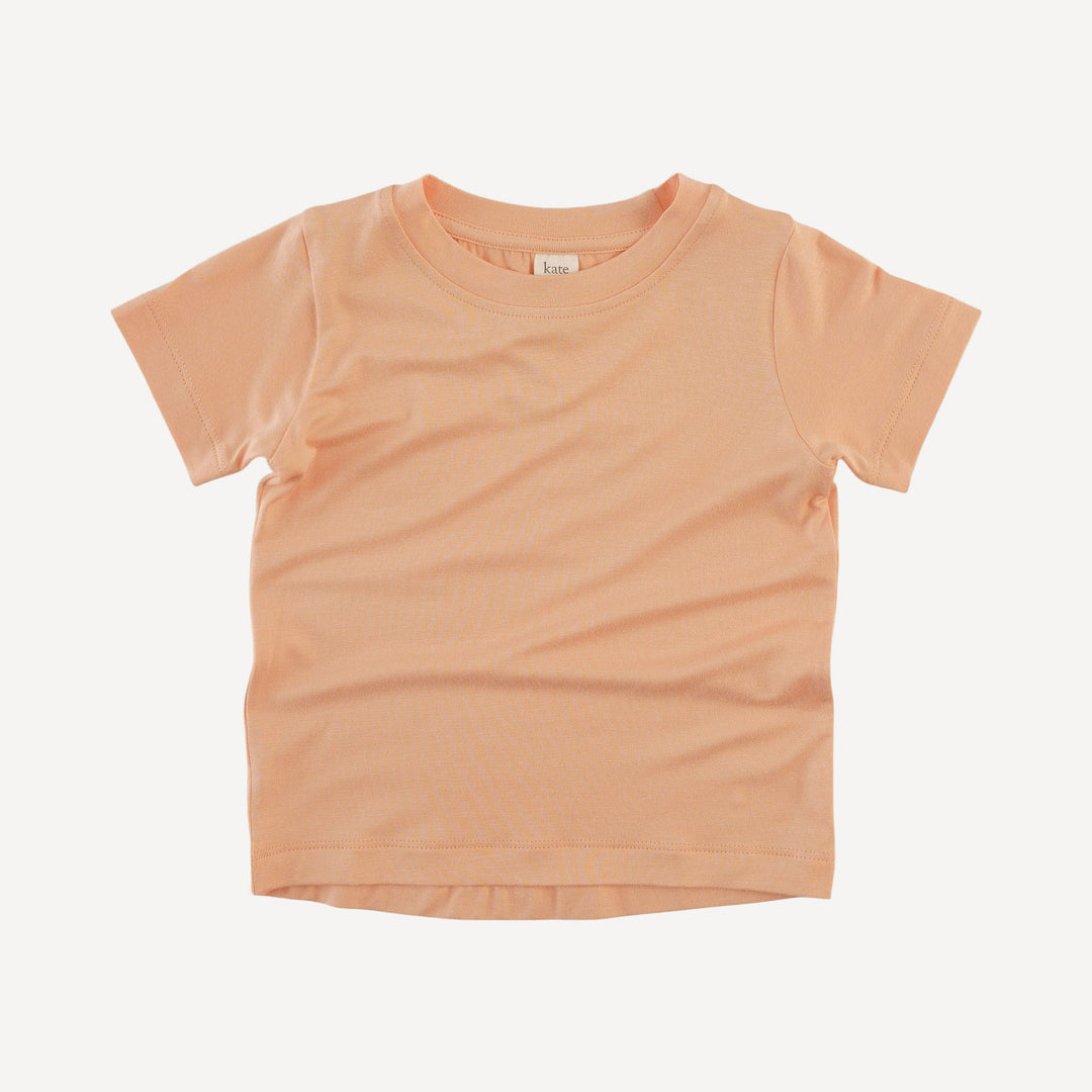 short sleeve boxy tee | whipped peach | bamboo