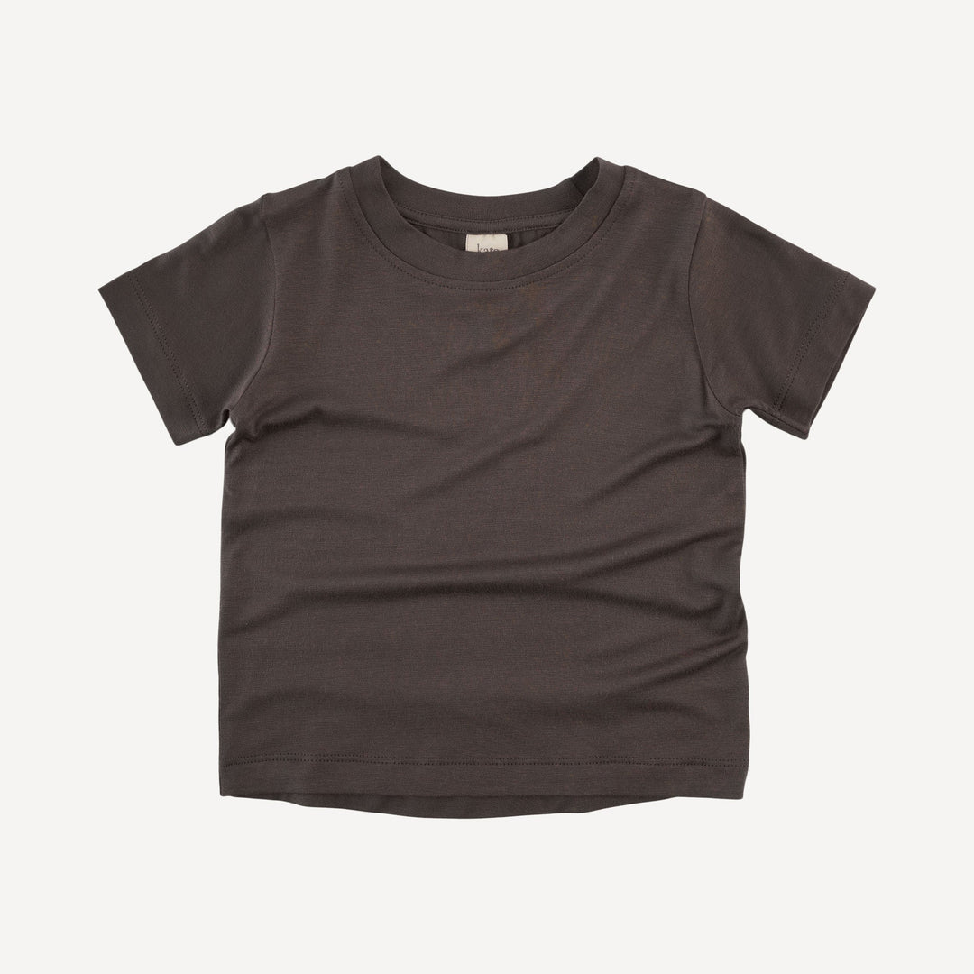 short sleeve boxy tee | gull | bamboo