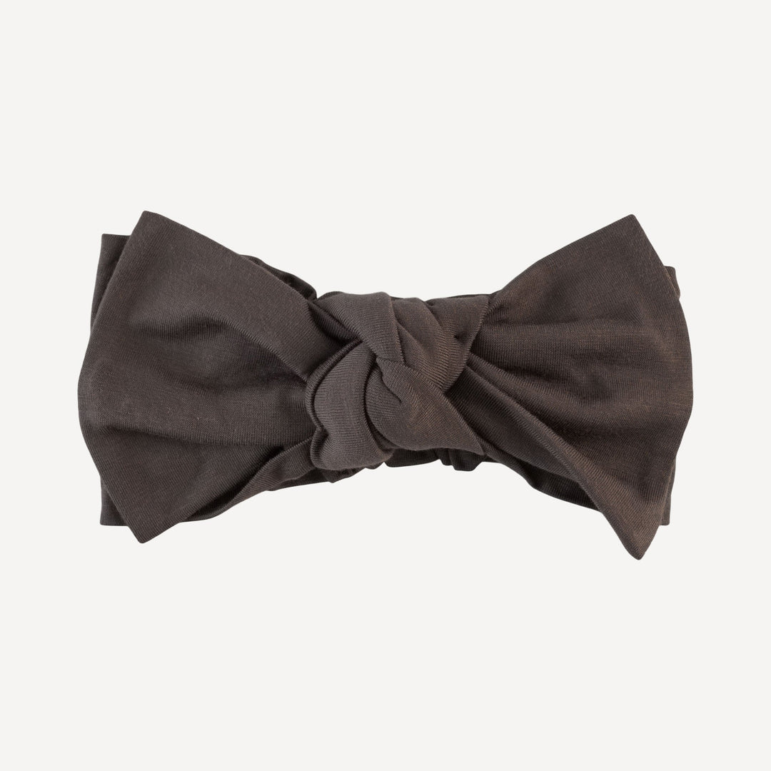 large bow elastic headband | gull | bamboo
