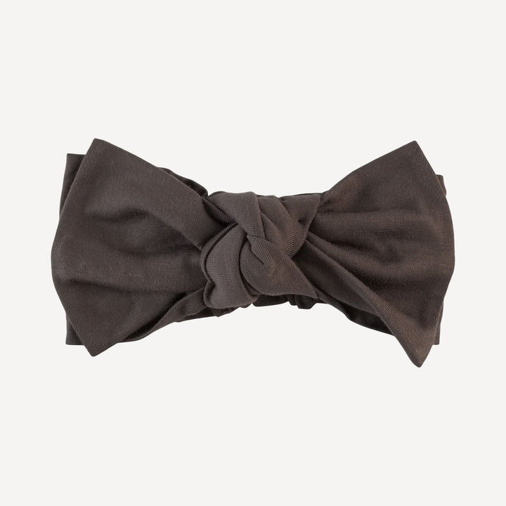 large bow elastic headband | gull | bamboo