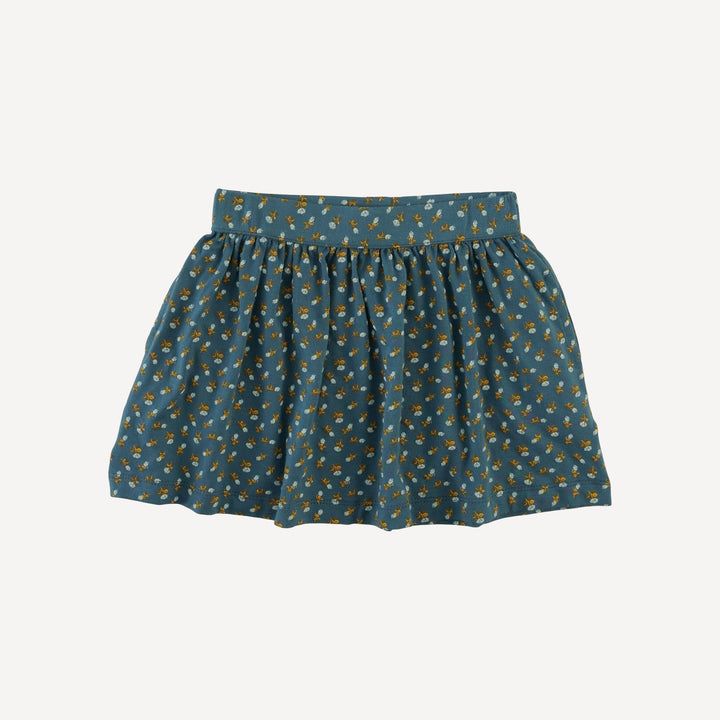 basic skirt | tiny blue rosebud | bamboo